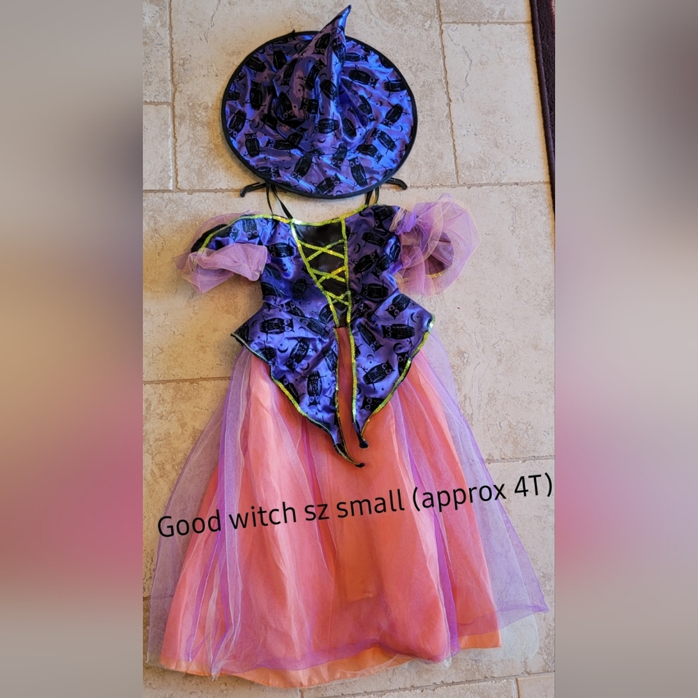 Purple and Pink Kids Witch Costume
